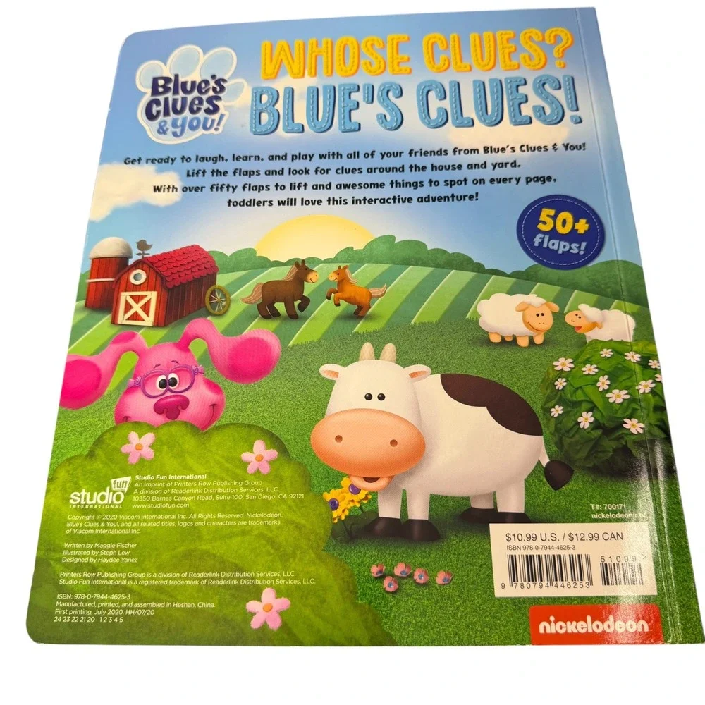 Blues Clues and You Book Lot of 3 Lift the Flap Look and Find Count with‎ Blue